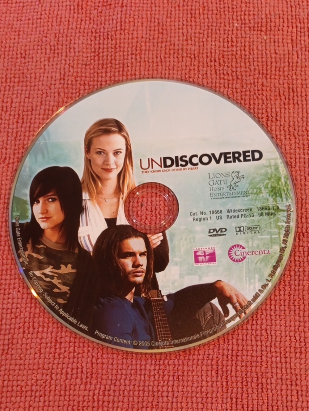 3/$12 Undiscovered DVD *NO CASE*
